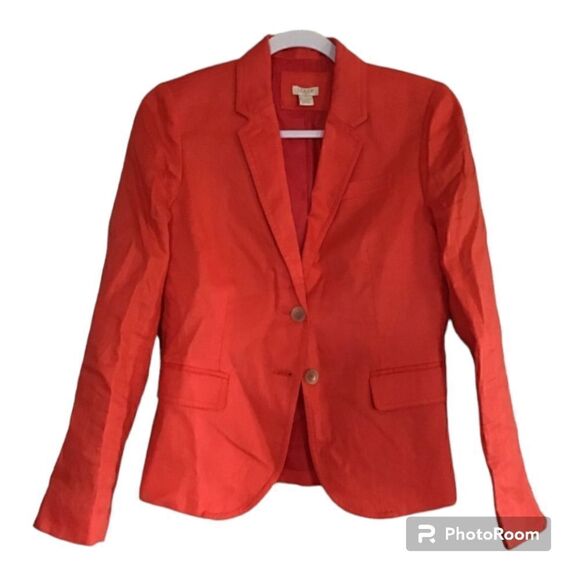 J.Crew Factory Linen Schoolboy Blazer - Picture 1 of 5
